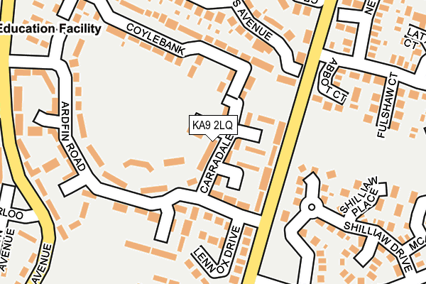 KA9 2LQ map - OS OpenMap – Local (Ordnance Survey) KA9 2LQ map - OS OpenMap – Local (Ordnance Survey)