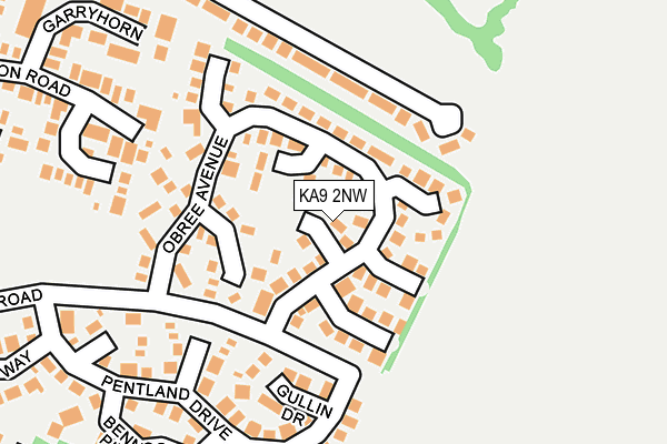 KA9 2NW map - OS OpenMap – Local (Ordnance Survey) KA9 2NW map - OS OpenMap – Local (Ordnance Survey)