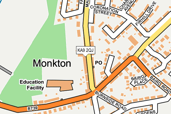 KA9 2QJ map - OS OpenMap – Local (Ordnance Survey)