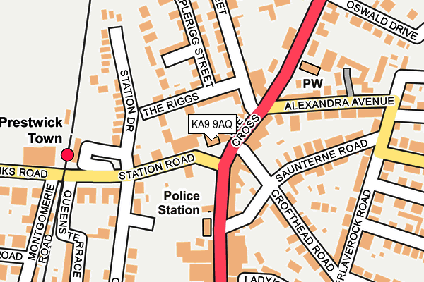 KA9 9AQ map - OS OpenMap – Local (Ordnance Survey) KA9 9AQ map - OS OpenMap – Local (Ordnance Survey)