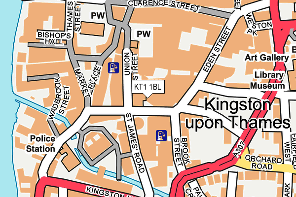 KT1 1BL map - OS OpenMap – Local (Ordnance Survey) KT1 1BL map - OS OpenMap – Local (Ordnance Survey)