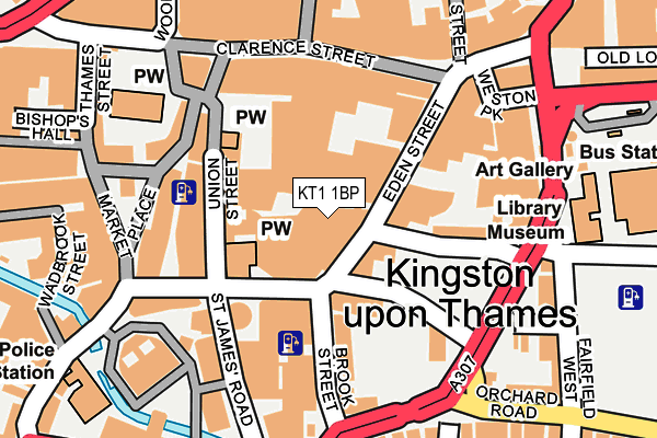 KT1 1BP map - OS OpenMap – Local (Ordnance Survey) KT1 1BP map - OS OpenMap – Local (Ordnance Survey)