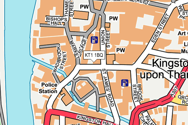 KT1 1BQ map - OS OpenMap – Local (Ordnance Survey) KT1 1BQ map - OS OpenMap – Local (Ordnance Survey)