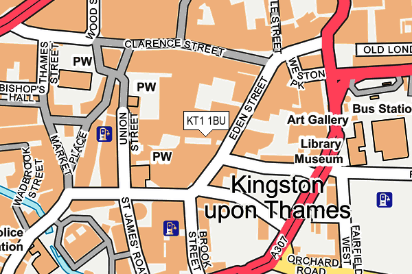 KT1 1BU map - OS OpenMap – Local (Ordnance Survey) KT1 1BU map - OS OpenMap – Local (Ordnance Survey)