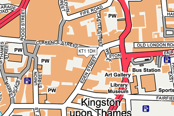 KT1 1DH map - OS OpenMap – Local (Ordnance Survey) KT1 1DH map - OS OpenMap – Local (Ordnance Survey)