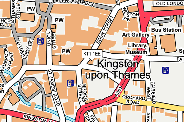 KT1 1EE map - OS OpenMap – Local (Ordnance Survey) KT1 1EE map - OS OpenMap – Local (Ordnance Survey)