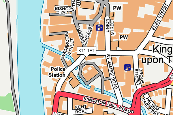 KT1 1ET map - OS OpenMap – Local (Ordnance Survey) KT1 1ET map - OS OpenMap – Local (Ordnance Survey)
