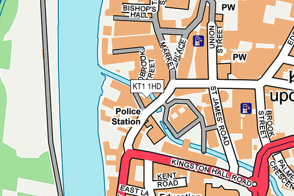 KT1 1HD map - OS OpenMap – Local (Ordnance Survey) KT1 1HD map - OS OpenMap – Local (Ordnance Survey)