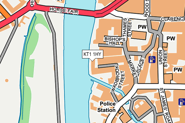 KT1 1HY map - OS OpenMap – Local (Ordnance Survey) KT1 1HY map - OS OpenMap – Local (Ordnance Survey)