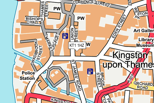 KT1 1HZ map - OS OpenMap – Local (Ordnance Survey) KT1 1HZ map - OS OpenMap – Local (Ordnance Survey)