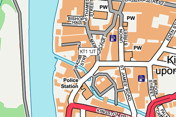 KT1 1JT map - OS OpenMap – Local (Ordnance Survey) KT1 1JT map - OS OpenMap – Local (Ordnance Survey)