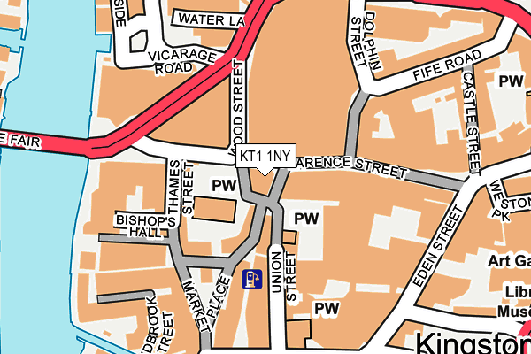 KT1 1NY map - OS OpenMap – Local (Ordnance Survey) KT1 1NY map - OS OpenMap – Local (Ordnance Survey)