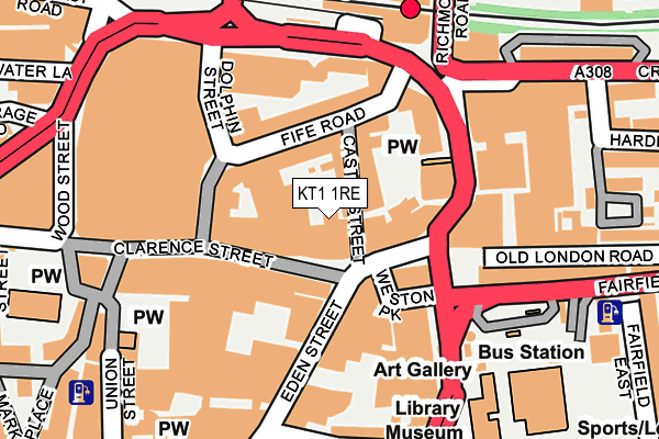 KT1 1RE map - OS OpenMap – Local (Ordnance Survey) KT1 1RE map - OS OpenMap – Local (Ordnance Survey)