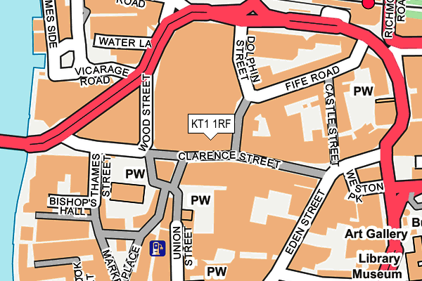 KT1 1RF map - OS OpenMap – Local (Ordnance Survey) KT1 1RF map - OS OpenMap – Local (Ordnance Survey)