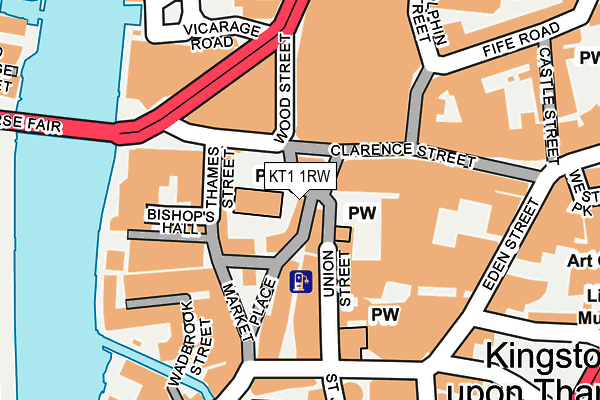 KT1 1RW map - OS OpenMap – Local (Ordnance Survey) KT1 1RW map - OS OpenMap – Local (Ordnance Survey)