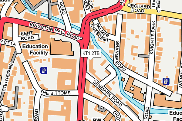 KT1 2TB map - OS OpenMap – Local (Ordnance Survey) KT1 2TB map - OS OpenMap – Local (Ordnance Survey)