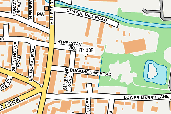 KT1 3BP map - OS OpenMap – Local (Ordnance Survey) KT1 3BP map - OS OpenMap – Local (Ordnance Survey)