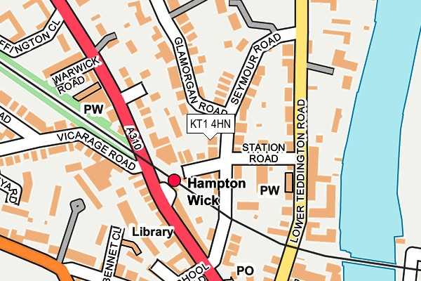 KT1 4HN map - OS OpenMap – Local (Ordnance Survey) KT1 4HN map - OS OpenMap – Local (Ordnance Survey)