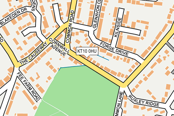KT10 0HU map - OS OpenMap – Local (Ordnance Survey) KT10 0HU map - OS OpenMap – Local (Ordnance Survey)