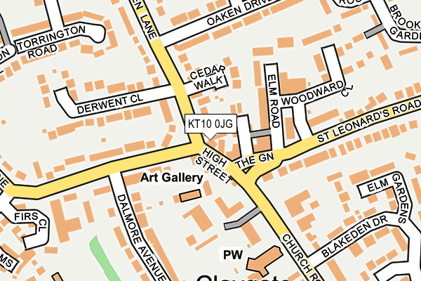 KT10 0JG map - OS OpenMap – Local (Ordnance Survey) KT10 0JG map - OS OpenMap – Local (Ordnance Survey)