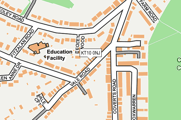KT10 0NJ map - OS OpenMap – Local (Ordnance Survey) KT10 0NJ map - OS OpenMap – Local (Ordnance Survey)