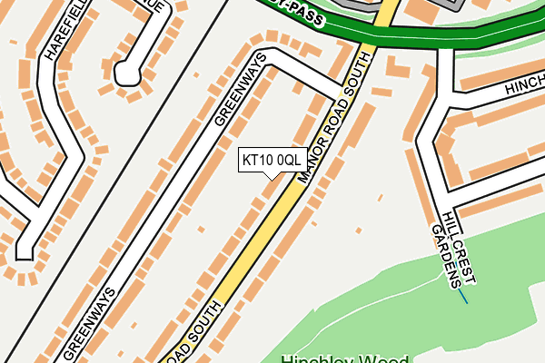 KT10 0QL map - OS OpenMap – Local (Ordnance Survey) KT10 0QL map - OS OpenMap – Local (Ordnance Survey)