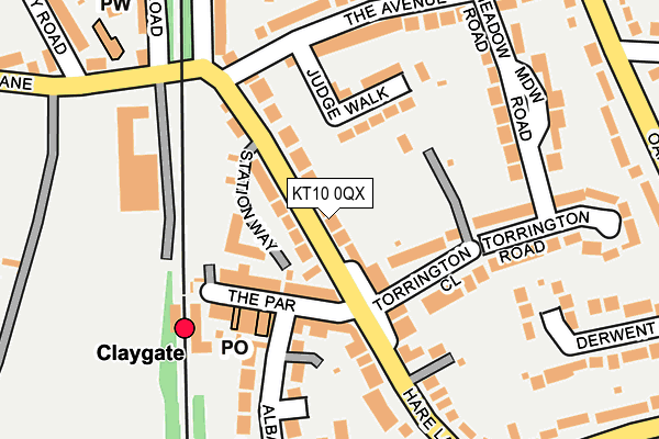 KT10 0QX map - OS OpenMap – Local (Ordnance Survey) KT10 0QX map - OS OpenMap – Local (Ordnance Survey)