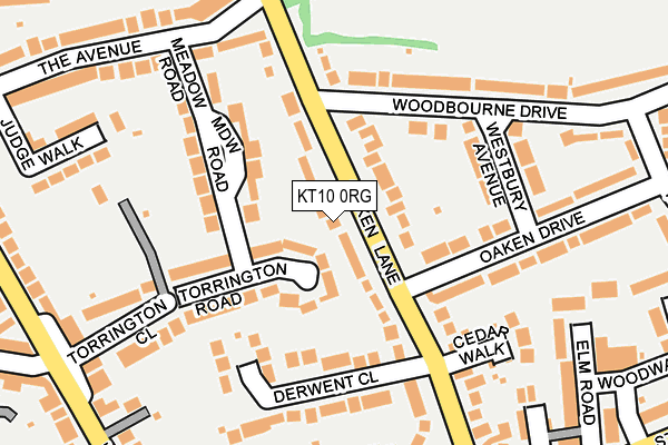 KT10 0RG map - OS OpenMap – Local (Ordnance Survey) KT10 0RG map - OS OpenMap – Local (Ordnance Survey)