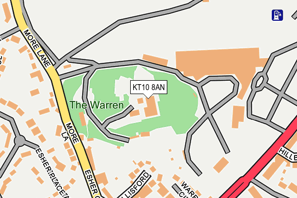 KT10 8AN map - OS OpenMap – Local (Ordnance Survey) KT10 8AN map - OS OpenMap – Local (Ordnance Survey)