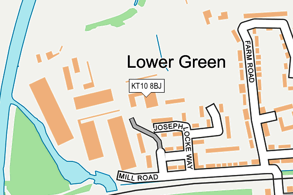 KT10 8BJ map - OS OpenMap – Local (Ordnance Survey) KT10 8BJ map - OS OpenMap – Local (Ordnance Survey)