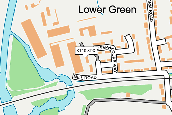 KT10 8DX map - OS OpenMap – Local (Ordnance Survey) KT10 8DX map - OS OpenMap – Local (Ordnance Survey)
