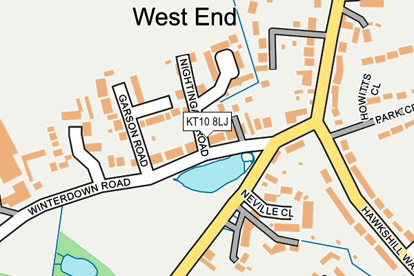 KT10 8LJ map - OS OpenMap – Local (Ordnance Survey) KT10 8LJ map - OS OpenMap – Local (Ordnance Survey)