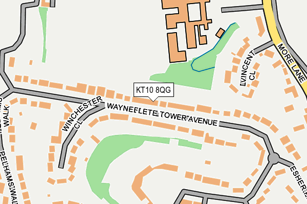 KT10 8QG map - OS OpenMap – Local (Ordnance Survey) KT10 8QG map - OS OpenMap – Local (Ordnance Survey)