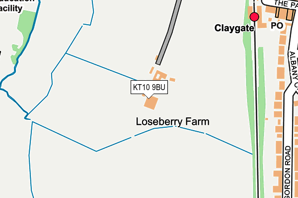 KT10 9BU map - OS OpenMap – Local (Ordnance Survey) KT10 9BU map - OS OpenMap – Local (Ordnance Survey)