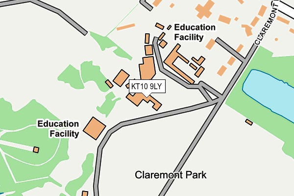 KT10 9LY map - OS OpenMap – Local (Ordnance Survey) KT10 9LY map - OS OpenMap – Local (Ordnance Survey)