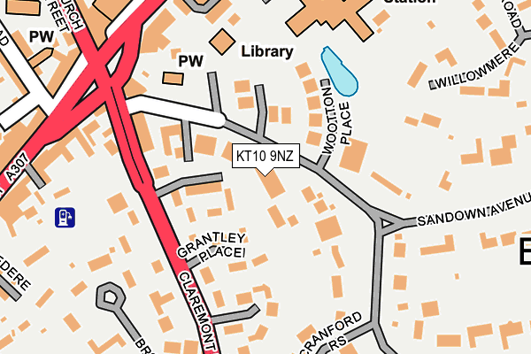 KT10 9NZ map - OS OpenMap – Local (Ordnance Survey) KT10 9NZ map - OS OpenMap – Local (Ordnance Survey)