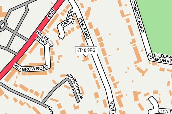 KT10 9PG map - OS OpenMap – Local (Ordnance Survey) KT10 9PG map - OS OpenMap – Local (Ordnance Survey)