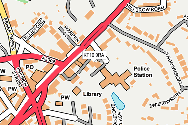 KT10 9RA map - OS OpenMap – Local (Ordnance Survey) KT10 9RA map - OS OpenMap – Local (Ordnance Survey)