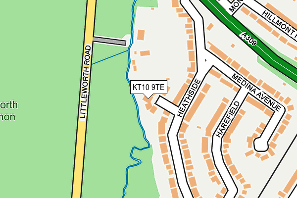 KT10 9TE map - OS OpenMap – Local (Ordnance Survey) KT10 9TE map - OS OpenMap – Local (Ordnance Survey)