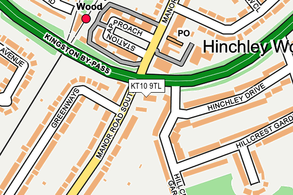 KT10 9TL map - OS OpenMap – Local (Ordnance Survey) KT10 9TL map - OS OpenMap – Local (Ordnance Survey)