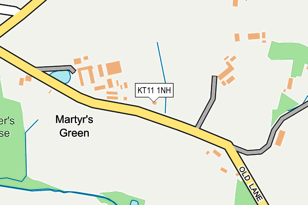 KT11 1NH map - OS OpenMap – Local (Ordnance Survey) KT11 1NH map - OS OpenMap – Local (Ordnance Survey)