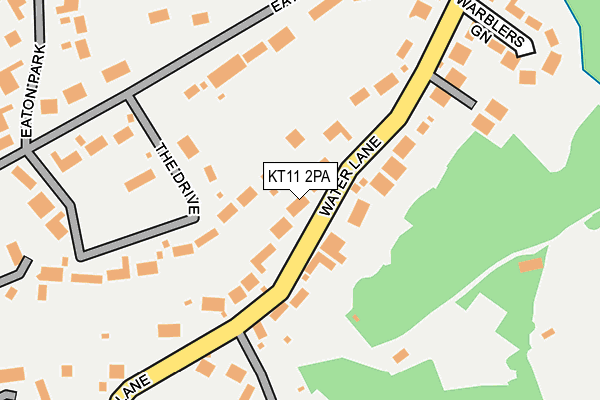 KT11 2PA map - OS OpenMap – Local (Ordnance Survey) KT11 2PA map - OS OpenMap – Local (Ordnance Survey)