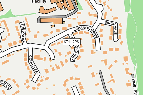 KT11 2PS map - OS OpenMap – Local (Ordnance Survey) KT11 2PS map - OS OpenMap – Local (Ordnance Survey)