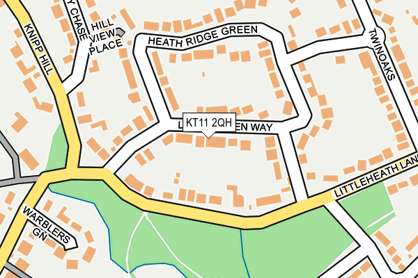 KT11 2QH map - OS OpenMap – Local (Ordnance Survey) KT11 2QH map - OS OpenMap – Local (Ordnance Survey)