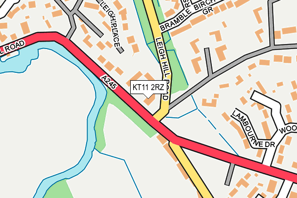 KT11 2RZ map - OS OpenMap – Local (Ordnance Survey) KT11 2RZ map - OS OpenMap – Local (Ordnance Survey)