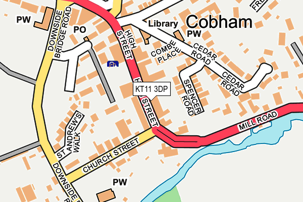 KT11 3DP map - OS OpenMap – Local (Ordnance Survey) KT11 3DP map - OS OpenMap – Local (Ordnance Survey)