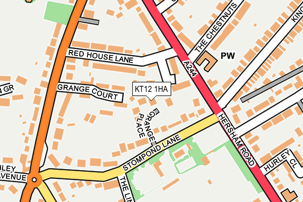 KT12 1HA map - OS OpenMap – Local (Ordnance Survey) KT12 1HA map - OS OpenMap – Local (Ordnance Survey)