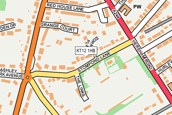 KT12 1HB map - OS OpenMap – Local (Ordnance Survey) KT12 1HB map - OS OpenMap – Local (Ordnance Survey)
