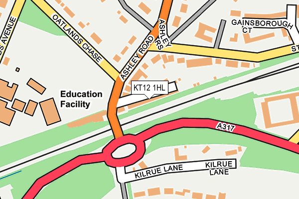 KT12 1HL map - OS OpenMap – Local (Ordnance Survey) KT12 1HL map - OS OpenMap – Local (Ordnance Survey)