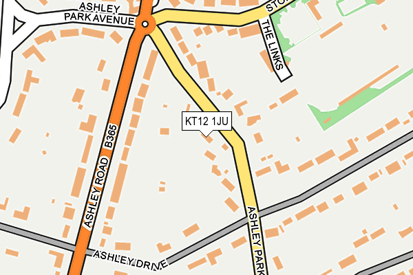KT12 1JU map - OS OpenMap – Local (Ordnance Survey) KT12 1JU map - OS OpenMap – Local (Ordnance Survey)
